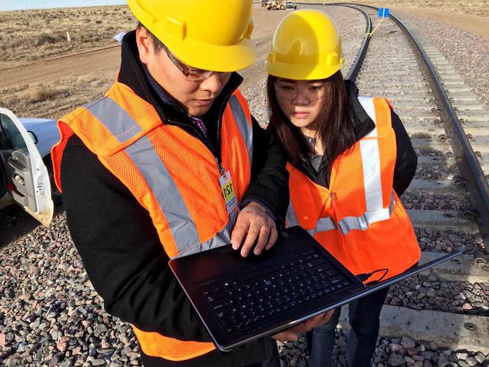 Rail Transportation Engineering majors benefit from on-site, 实践经验，更好地为他们在铁路行业的职业生涯做好准备.